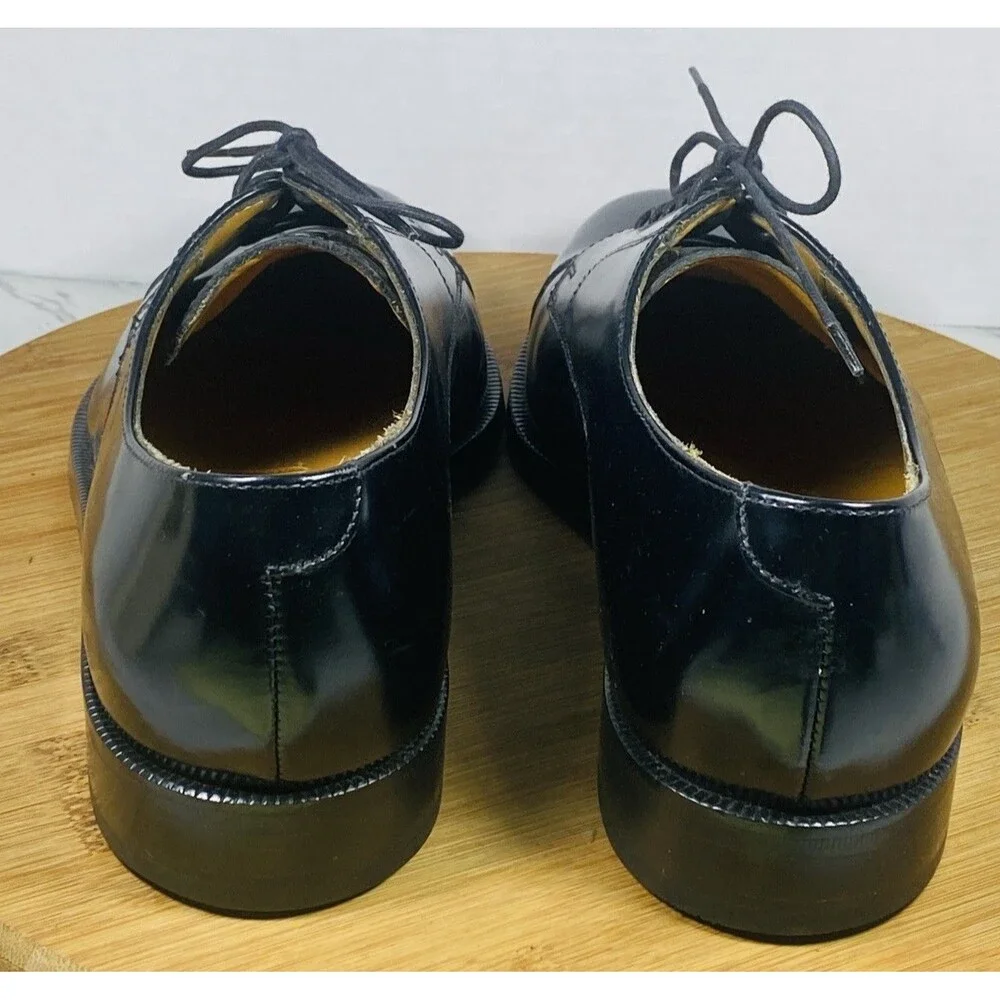 Cole Haan Men’s Caldwell 08330 Black Leather Cap Toe Oxford Shoes Size 8D